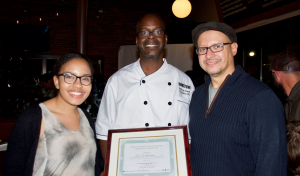 Chef Caldwell after winning the contest that won him his first restaurant